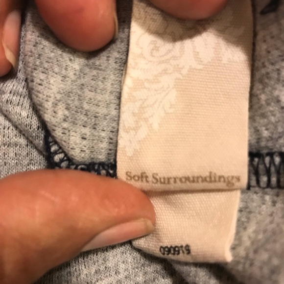 Soft Surroundings Blue Half Button Downtime Henley Tunic Top MP - Picture 16 of 16